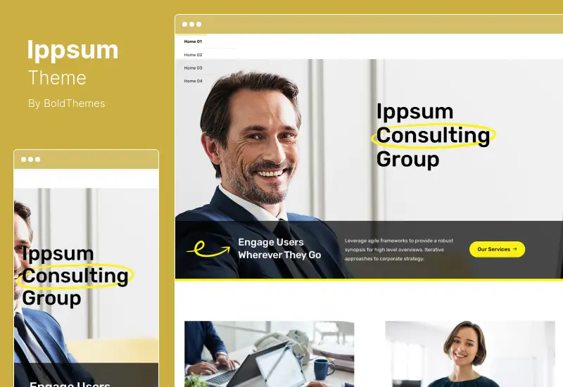 Ippsum Theme - Business Consulting WordPress Theme