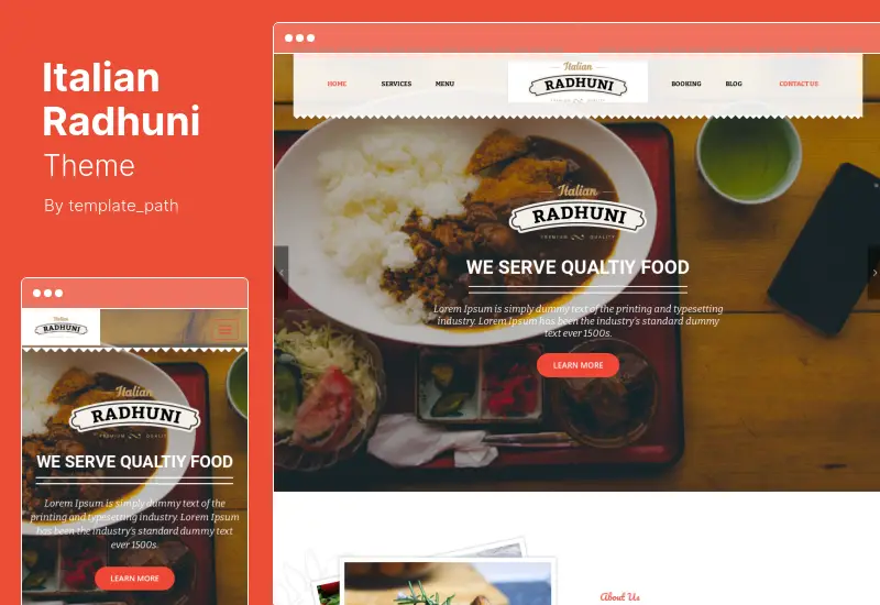 Italian Radhuni Theme - Food & Resturant WordPress Theme