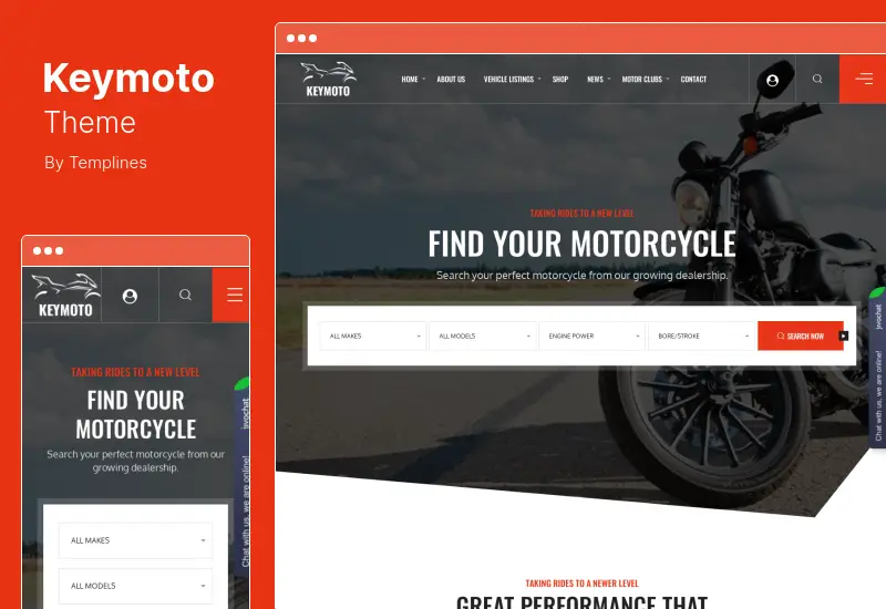 Keymoto Theme - Motorcycle Club WordPress Theme