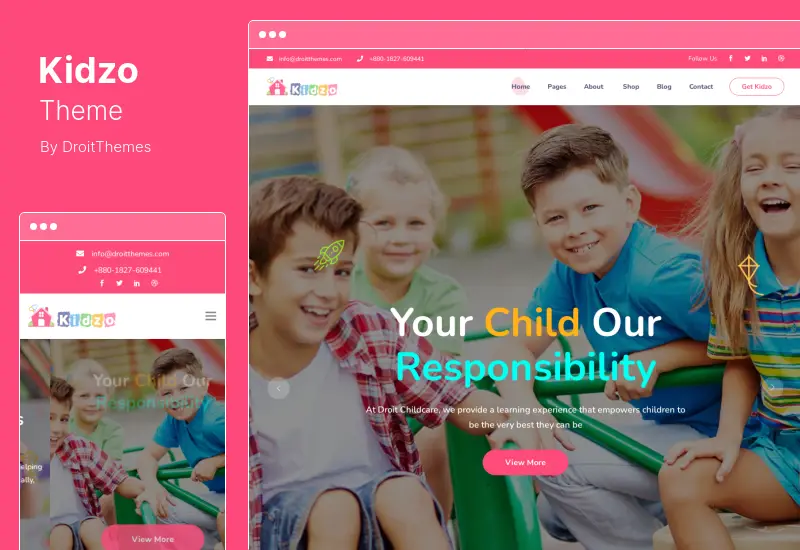 Kidzo Theme - Kids & Children WordPress Theme