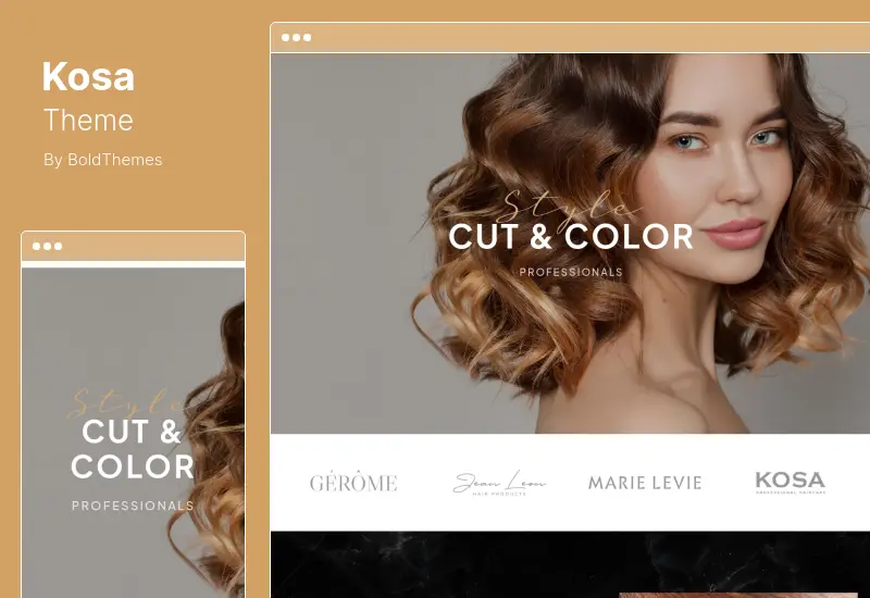 Kosa Theme - Hair Salon & Hairdresser WordPress Theme