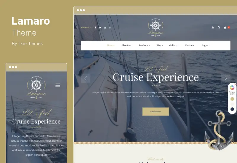 Lamaro Theme - Yacht Club and Rental Boat Service WordPress Theme