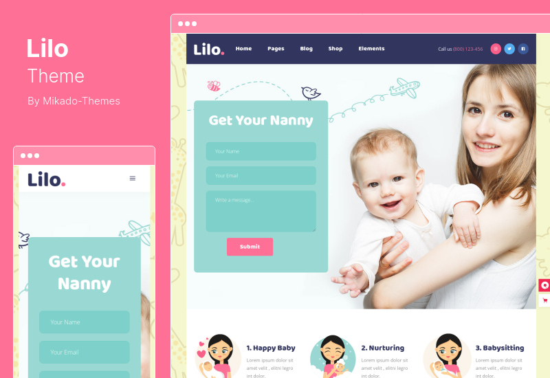 Lilo Theme - Child & Daycare WordPress Theme