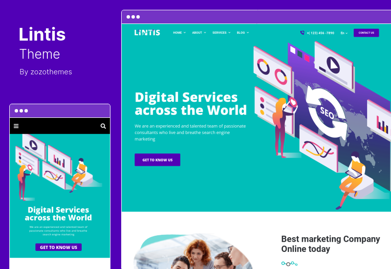 Lintis Theme - SEO and Digital Agency WordPress Theme