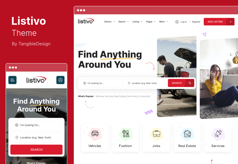 Listivo Theme - Classified Ads & Directory Listing WordPress Theme