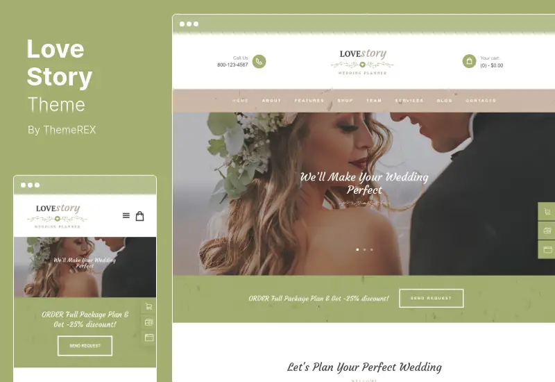 Love Story Theme - A Beautiful Wedding and Event Planner WordPress Theme