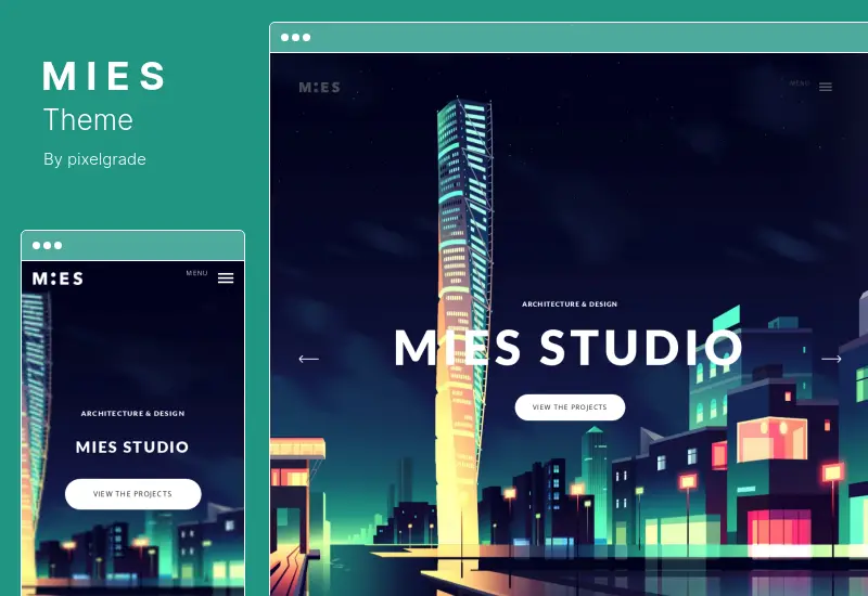 Mies Theme - An Avant-Garde Architecture WordPress Theme