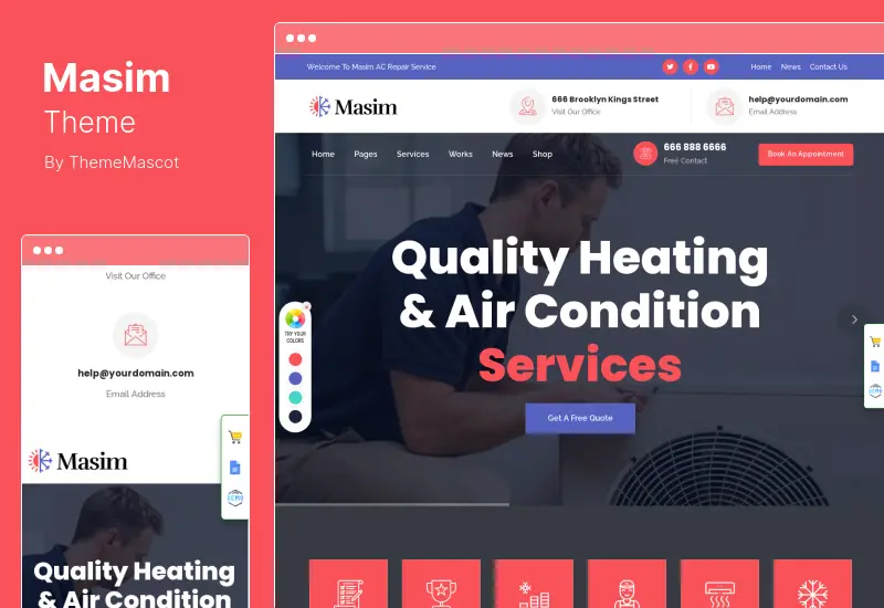 Masim Theme - Air Conditioning & Repair WordPress Theme