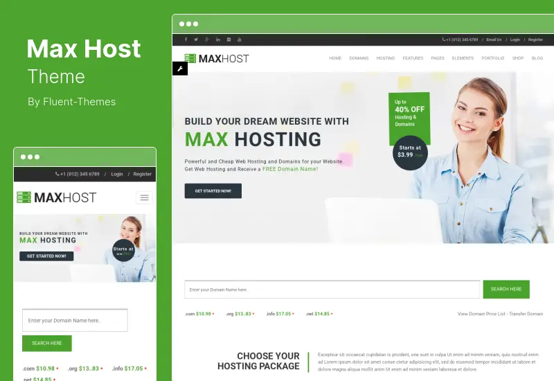MaxHost Theme - Web Hosting, WHMCS and Corporate Business WordPress Theme