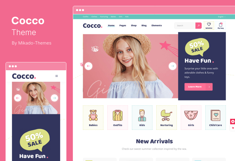 Cocco Theme - Kids Store and Baby Shop WooCommerce Theme
