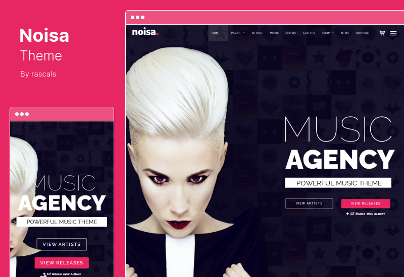 Noisa Theme - Music Producers, Bands & Events  WordPress Theme