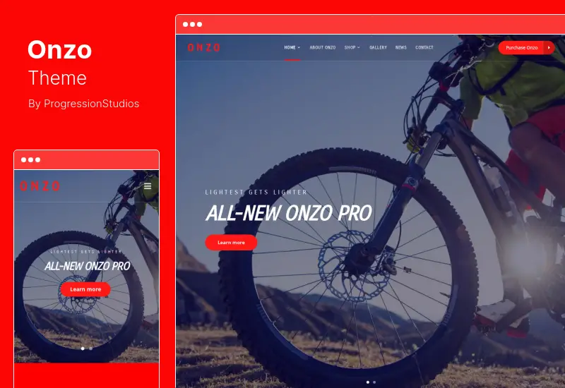 Onzo Theme - Single Product & Bike Shop eCommerce WooCommerce Theme