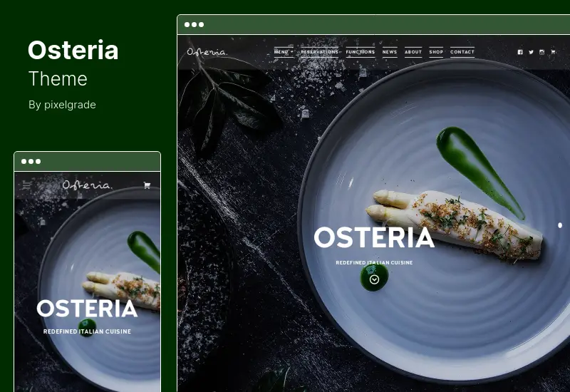 Osteria Theme - An Engaging Restaurant WordPress Theme