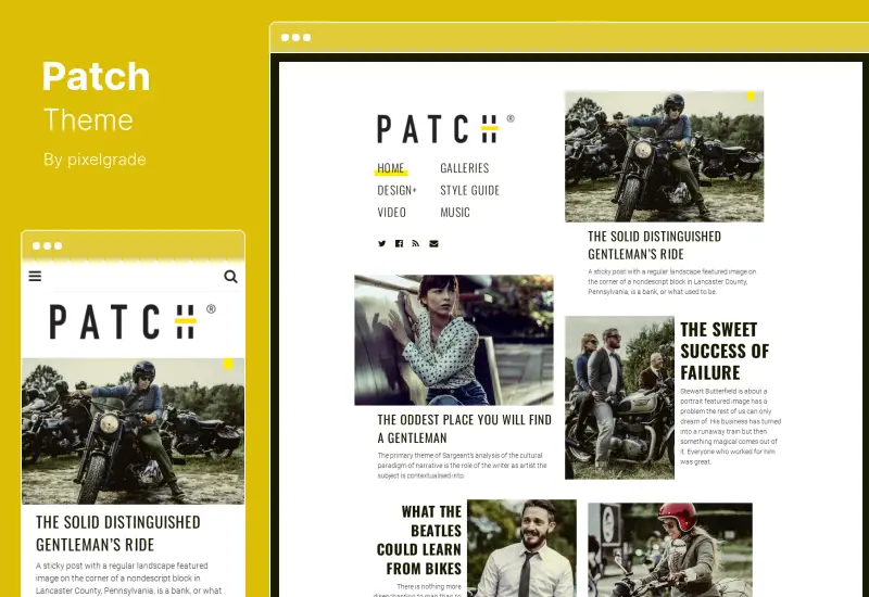 Patch Theme - Unconventional Newspaper-Like Blog WordPress Theme