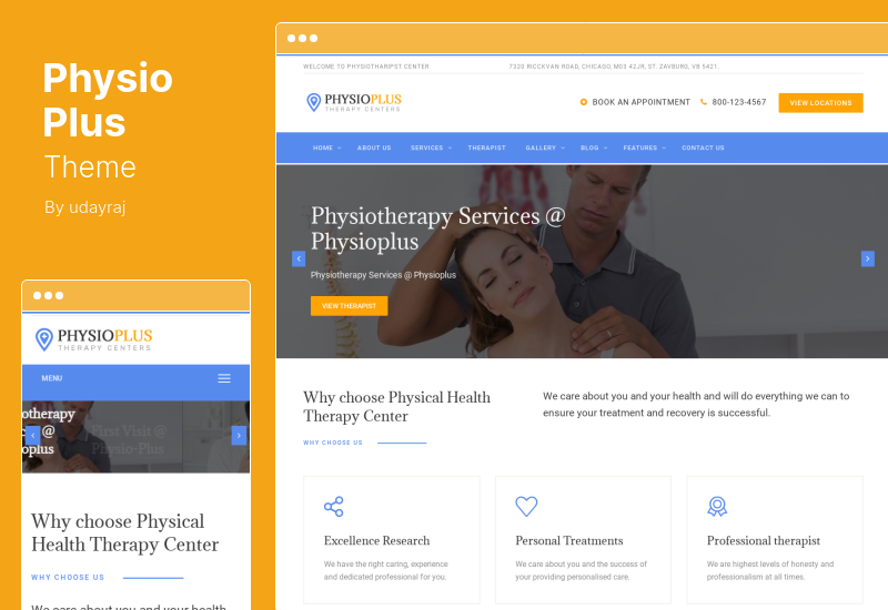 Physio Plus Theme - Physiotherapy  Physical Therapy WordPress Theme