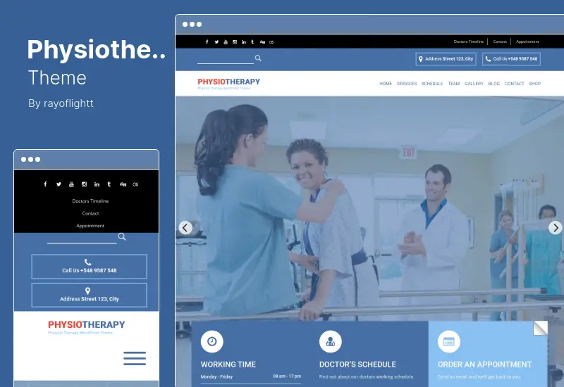 Physiotherapy Theme - Physical Therapy WordPress Theme