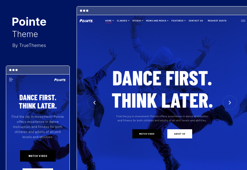 Pointe Theme - Dance Studio WordPress Theme