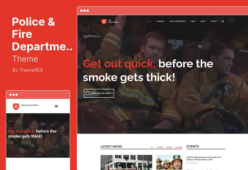 Police & Fire Department Theme - Police & Fire Department and Security Business WordPress Theme