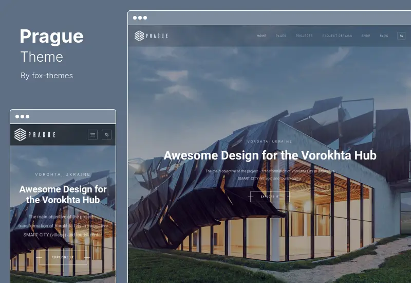 Prague Theme - Architecture WordPress Theme