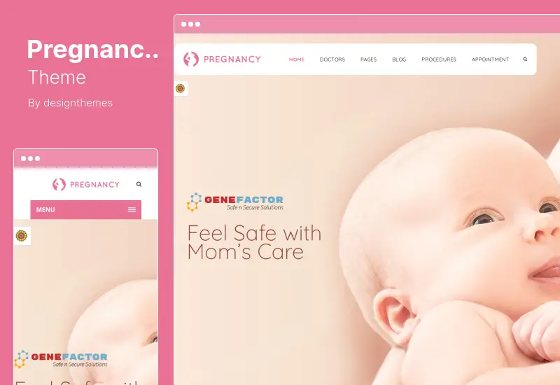 Pregnancy Theme - WordPress Theme for Gynecology Medical Doctor Websites