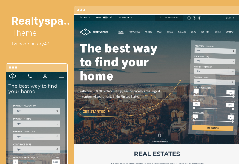 Realtyspace Theme - Real Estate WordPress Theme