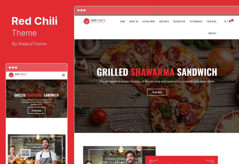 RedChili Theme - Restaurant WordPress Theme