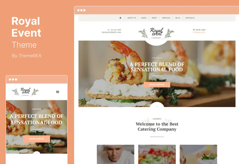Royal Event Theme - A Wedding Planner & Catering Company WordPress Theme