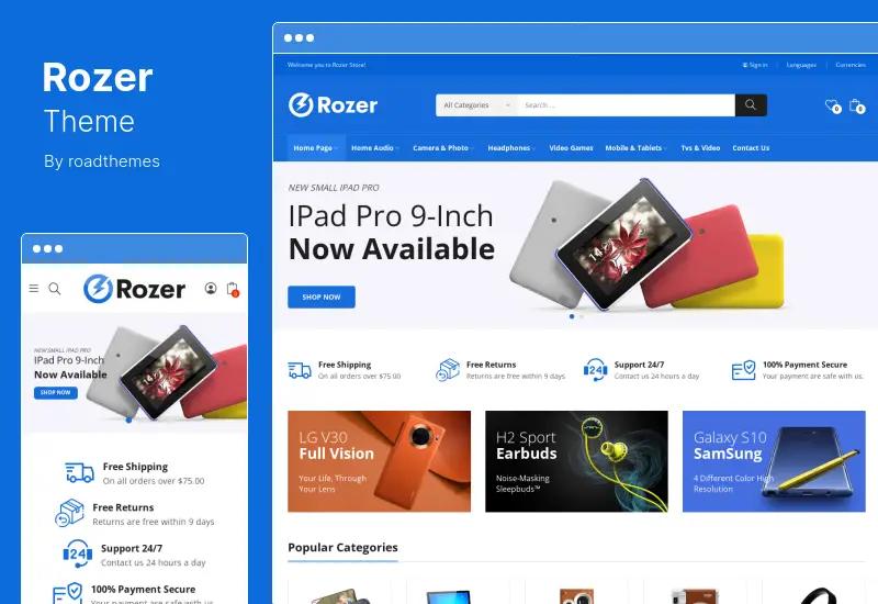Rozer Theme - Digital eCommerce WordPress Theme