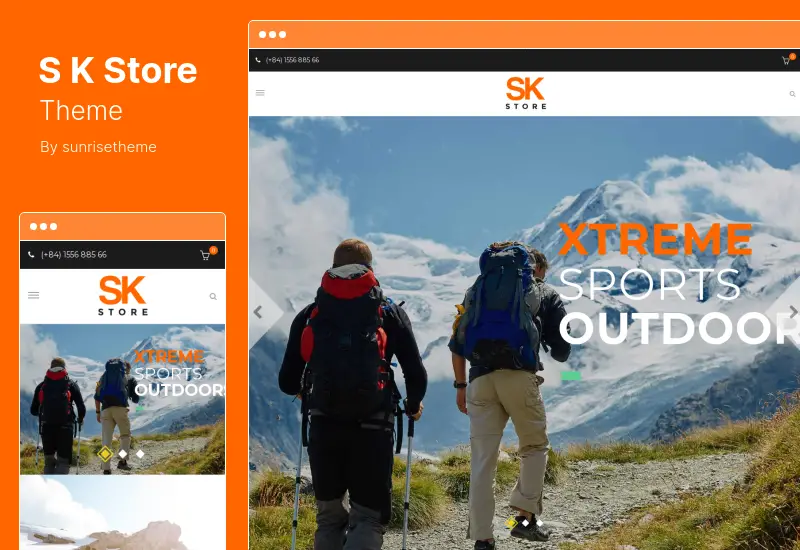 SK Store Theme - Responsive Sport and Athletes WordPress Theme