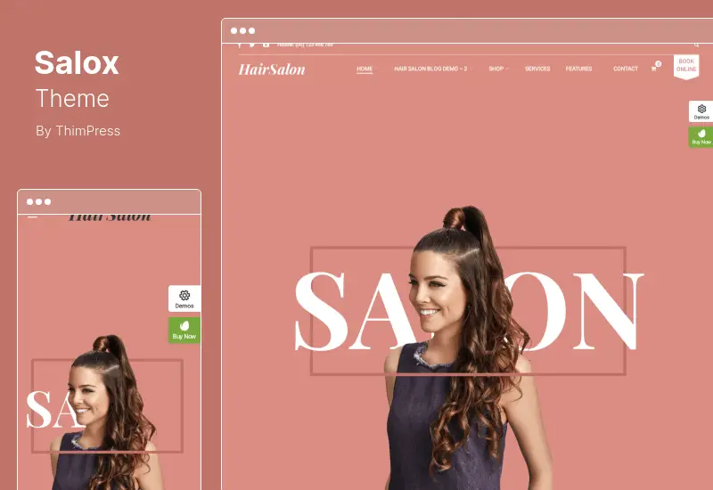 Salox Theme - Hair Salon WordPress Theme