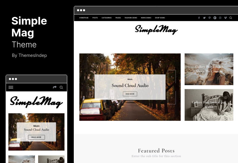 SimpleMag Theme - Magazine WordPress Theme for Creative Stuff