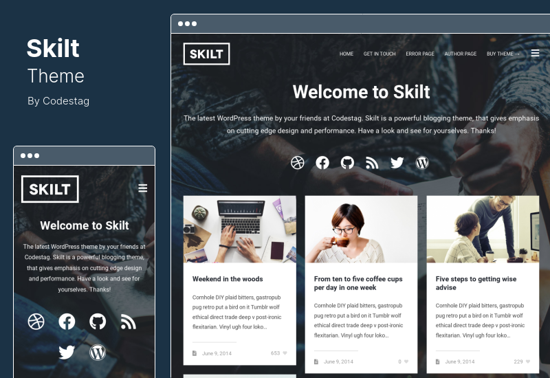 Skilt Theme - Frequent Bloggers WordPress Theme