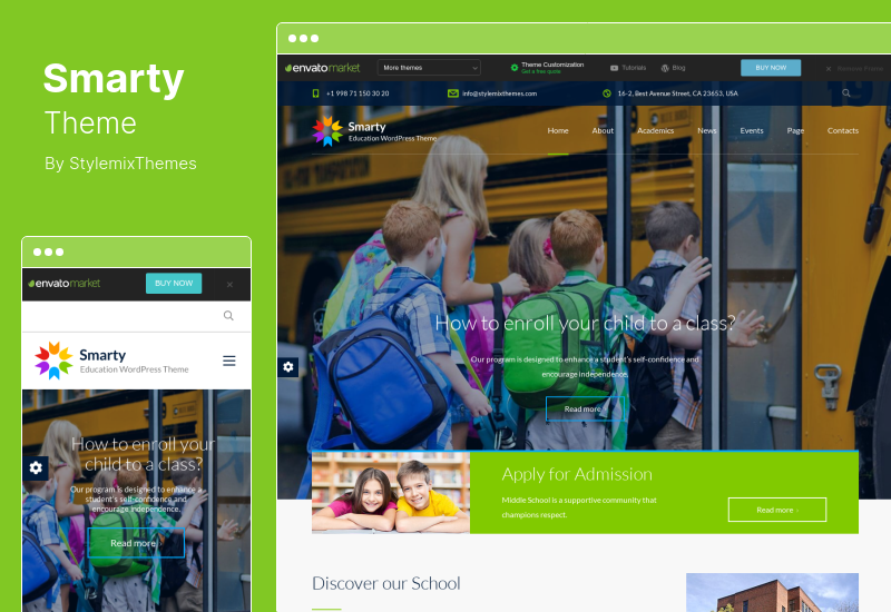 Smarty Theme - School Kindergarten WordPress Theme