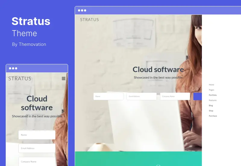 Stratus Theme - App, SaaS & Software Startup Tech WordPress Theme