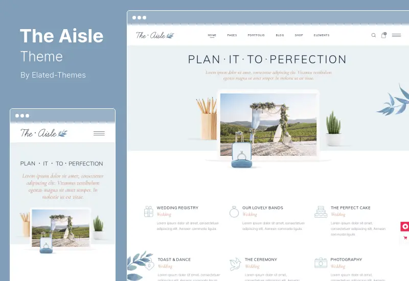The Aisle Theme - Elegant Wedding WordPress Theme
