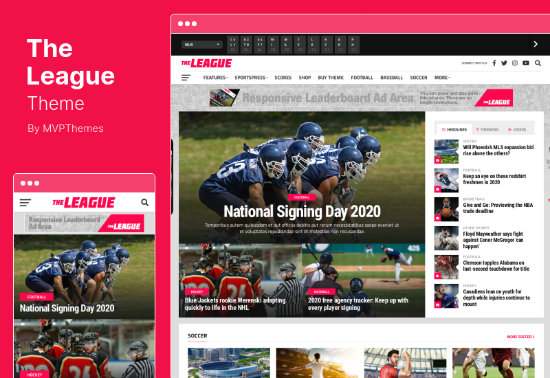 The League Theme - Sports News & Magazine WordPress Theme