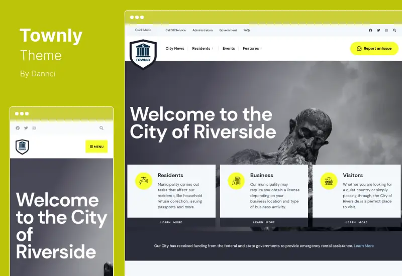 Townly Theme - Government & Municipal WordPress Theme