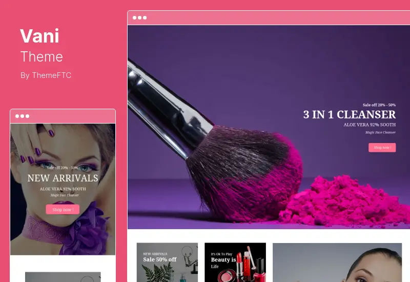 Vani Theme - Cosmetic Beauty WooCommerce WordPress Theme
