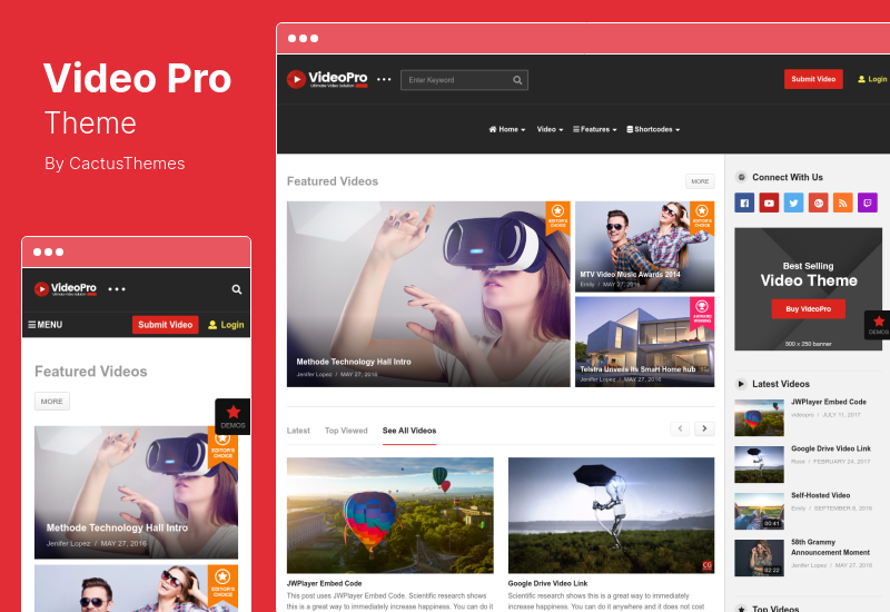 VideoPro Theme - Video WordPress Theme