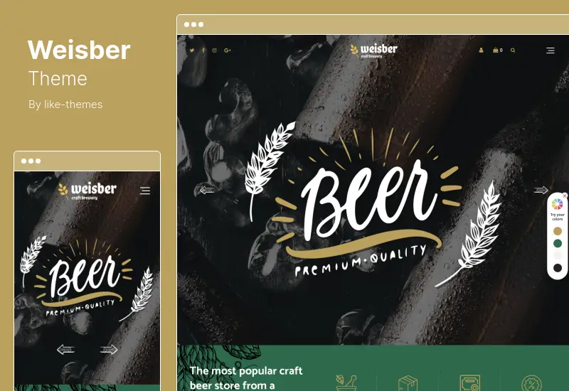 Weisber Theme - Craft Beer & Brewery WordPress Theme