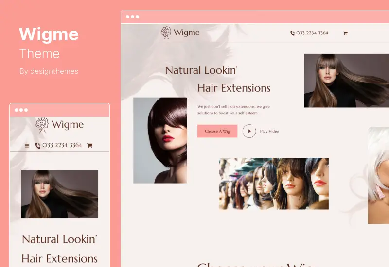 Wigme Theme - Hairdresser, Beauty Shop WordPress Theme