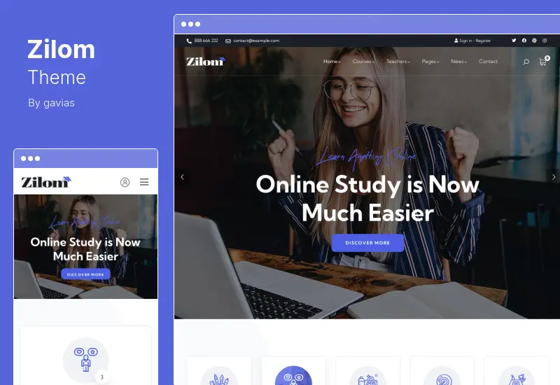 Zilom Theme - Online Education Learning WordPress Theme