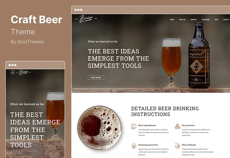 Craft Beer Theme - Brewery & Pub WordPress Theme
