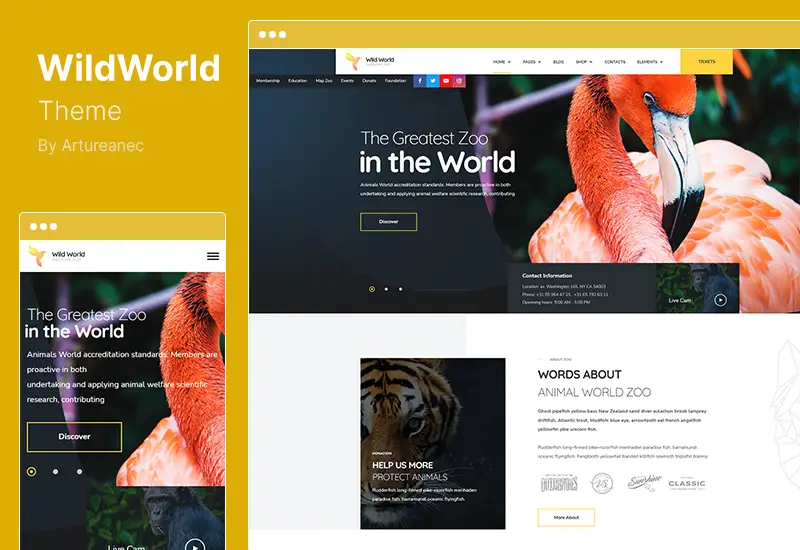WildWorld Theme - Nonprofit & Ecology WordPress Theme
