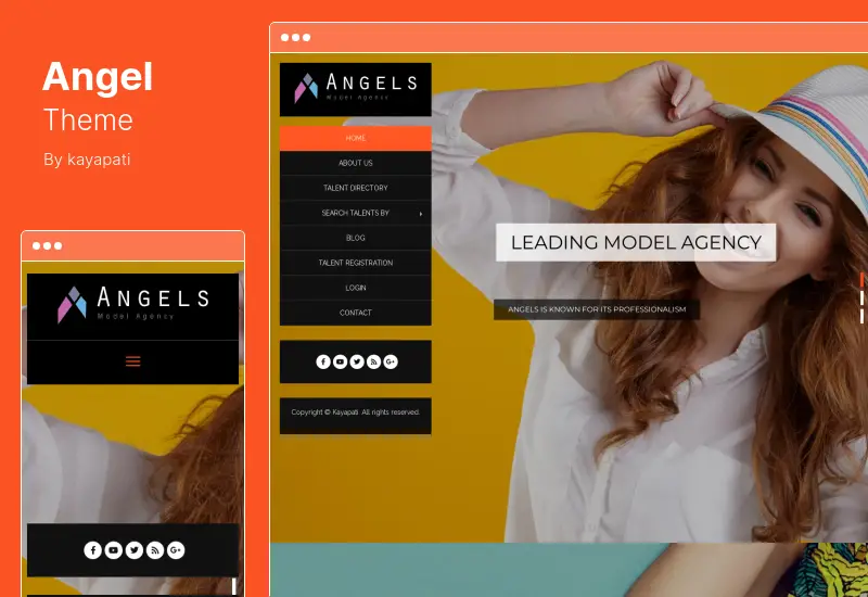 Angel Theme - Fashion Model Agency & CMS WordPress Theme