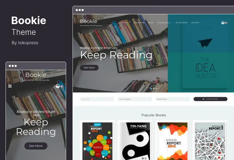 Bookie Theme - WordPress Theme for Books Store