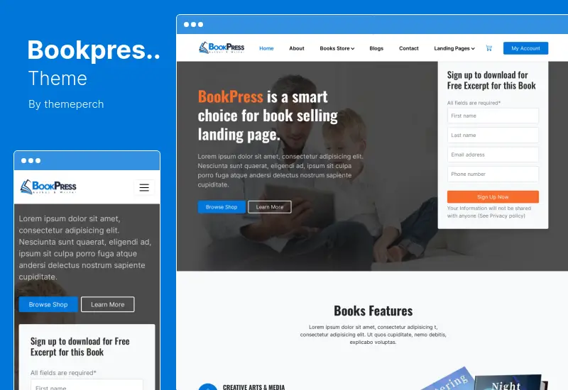 Bookpress Theme - Bookstore WooCommerce WordPress Theme for Publisher, Writers and Authors & for Affiliate Marketing