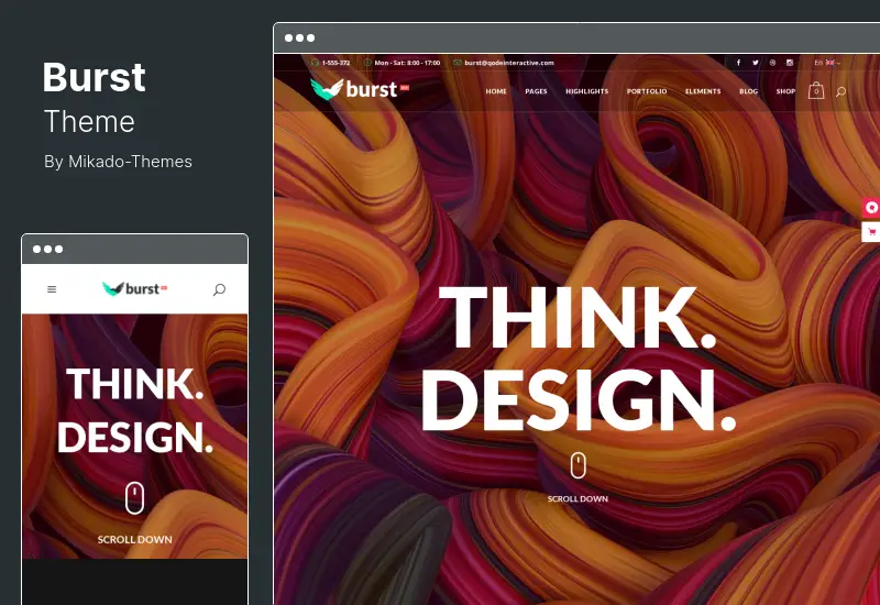 Burst Theme - Creative Design Agency WordPress Theme