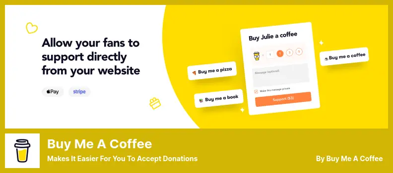 Buy Me a Coffee Plugin - Makes It Easier for You to Accept Donations