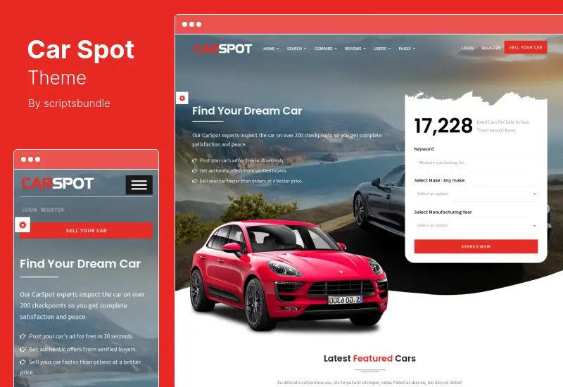 CarSpot Theme - Dealership and Automotive WordPress Theme
